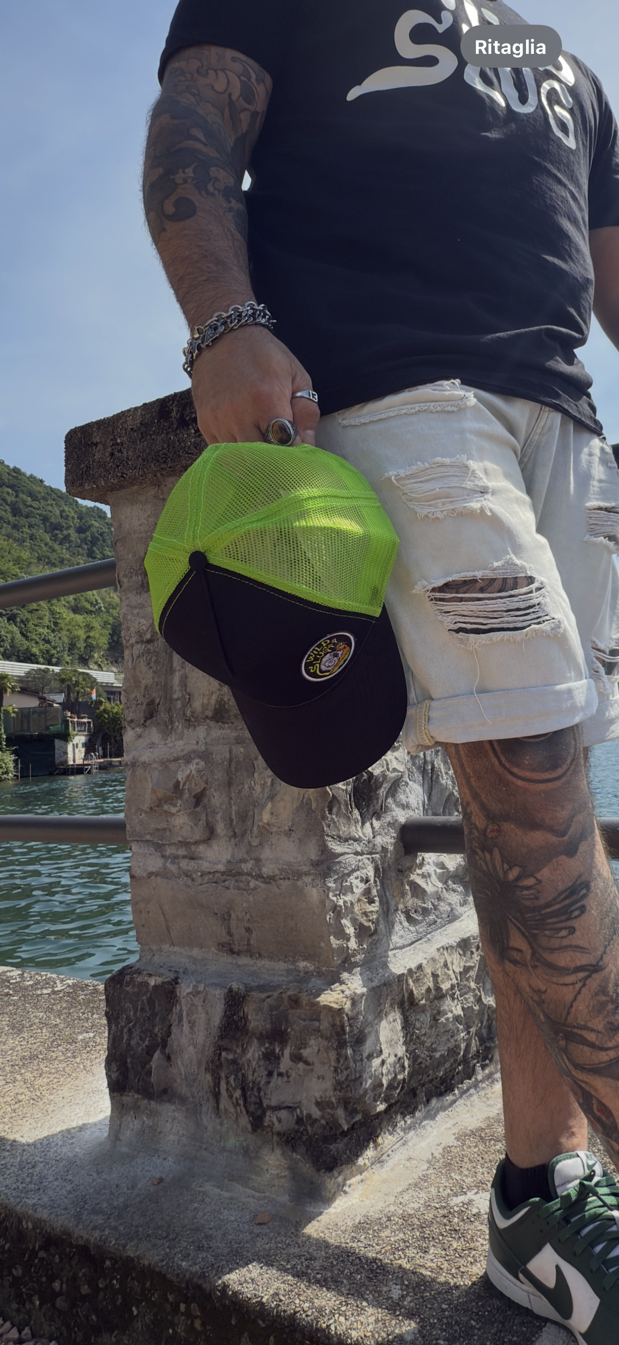 Hat Cap WildSlug Black&Lime