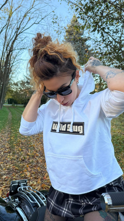 LadySlug White SweatHoodie