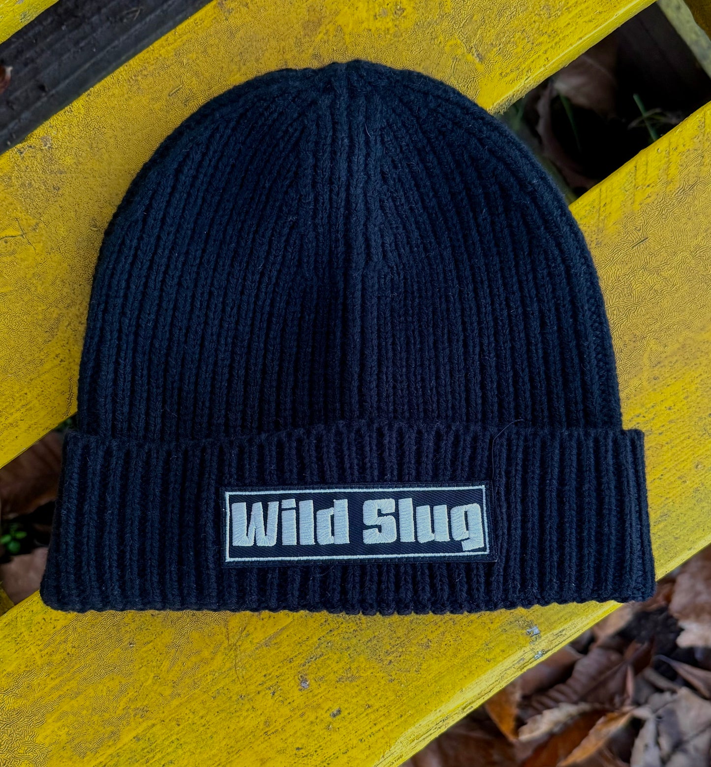 Trawler Beanie Wild Slug Long Black