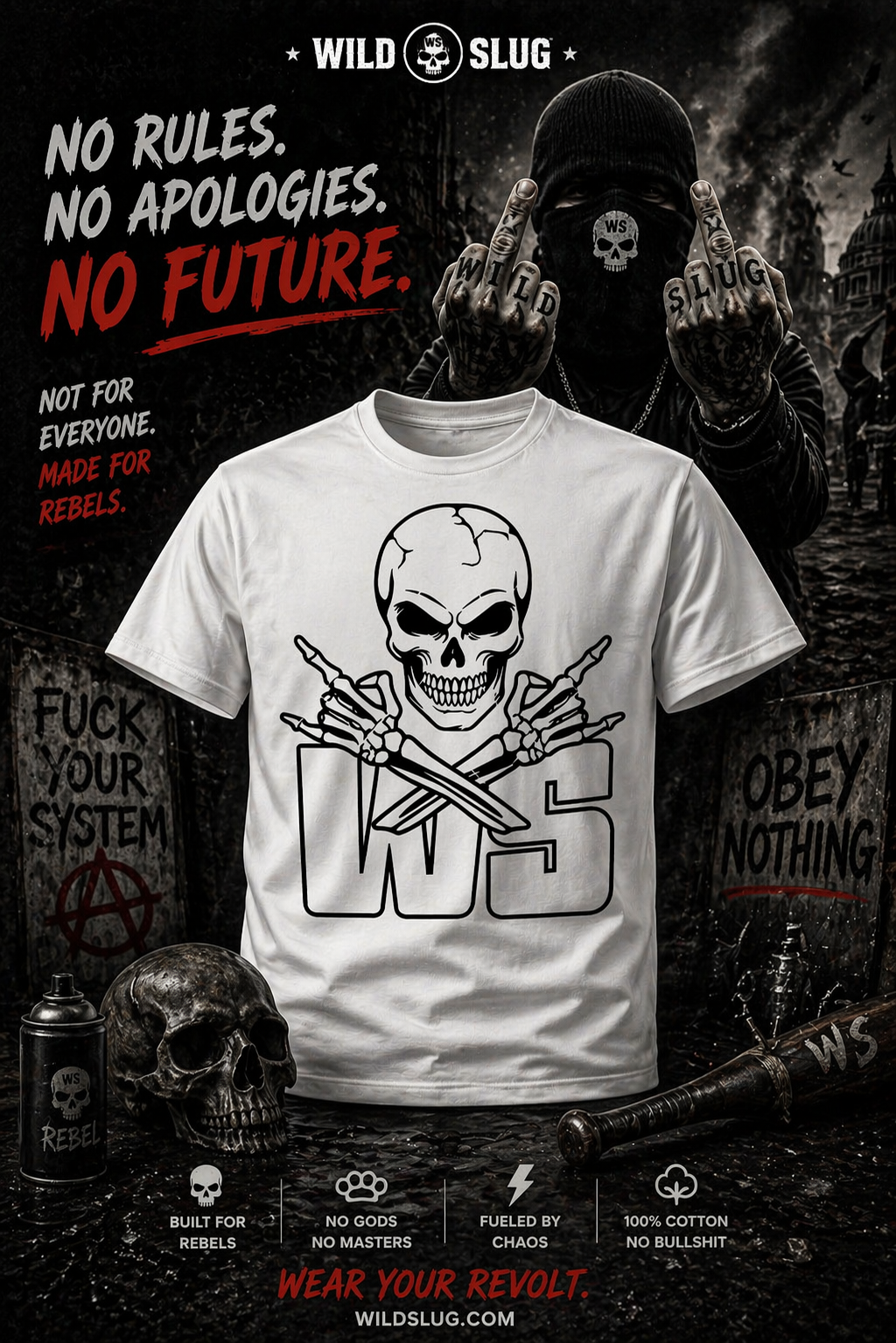T-shirt WS Skull