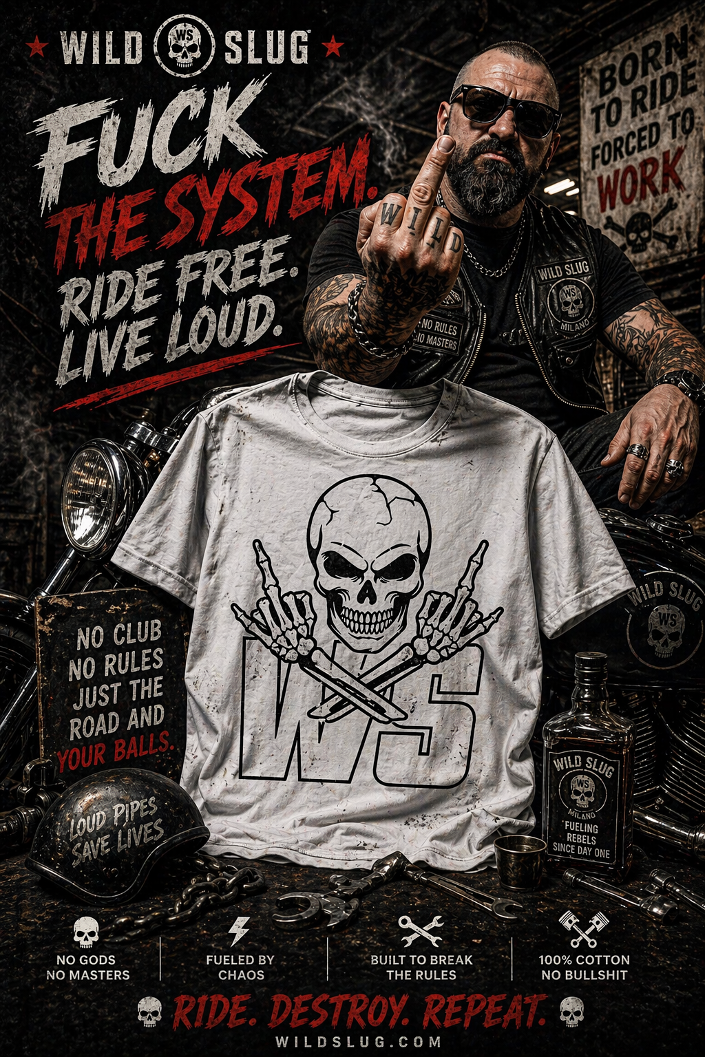 T-shirt WS Skull
