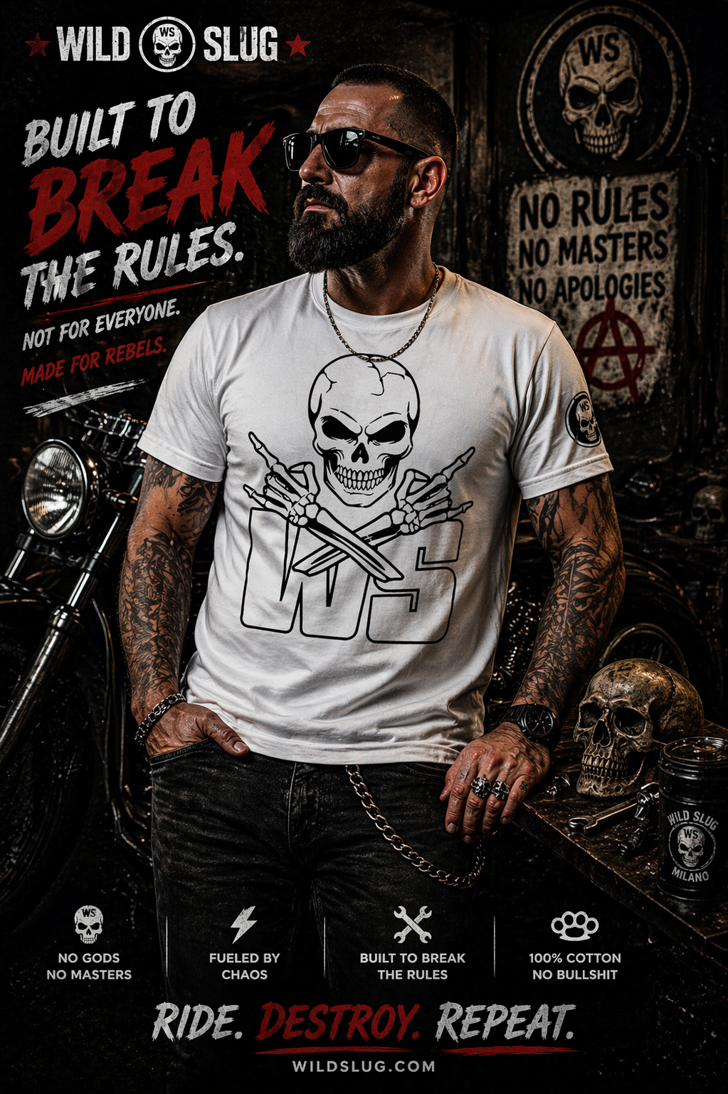 T-shirt WS Skull