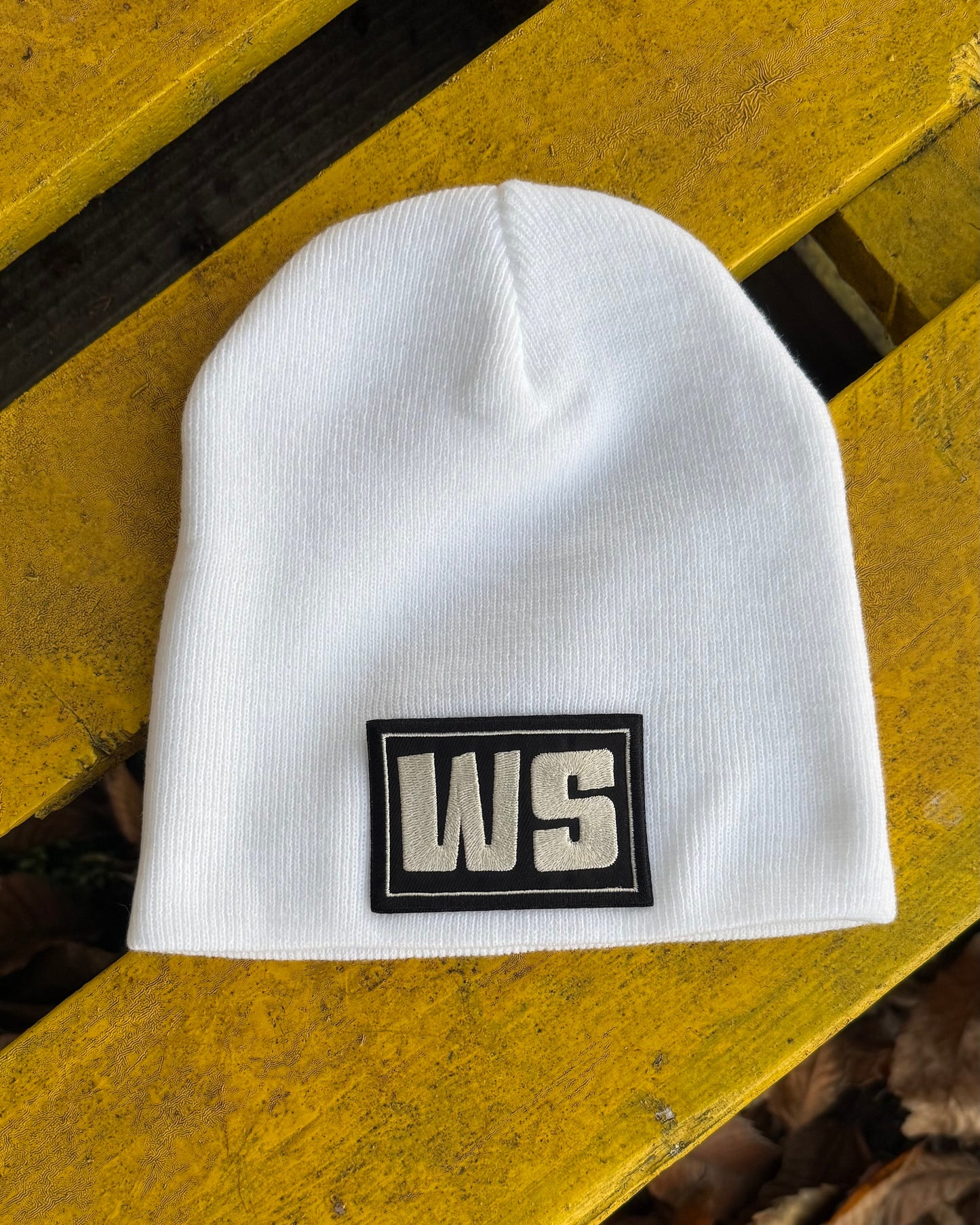 Pull On Beanie Wild Slug Squared White