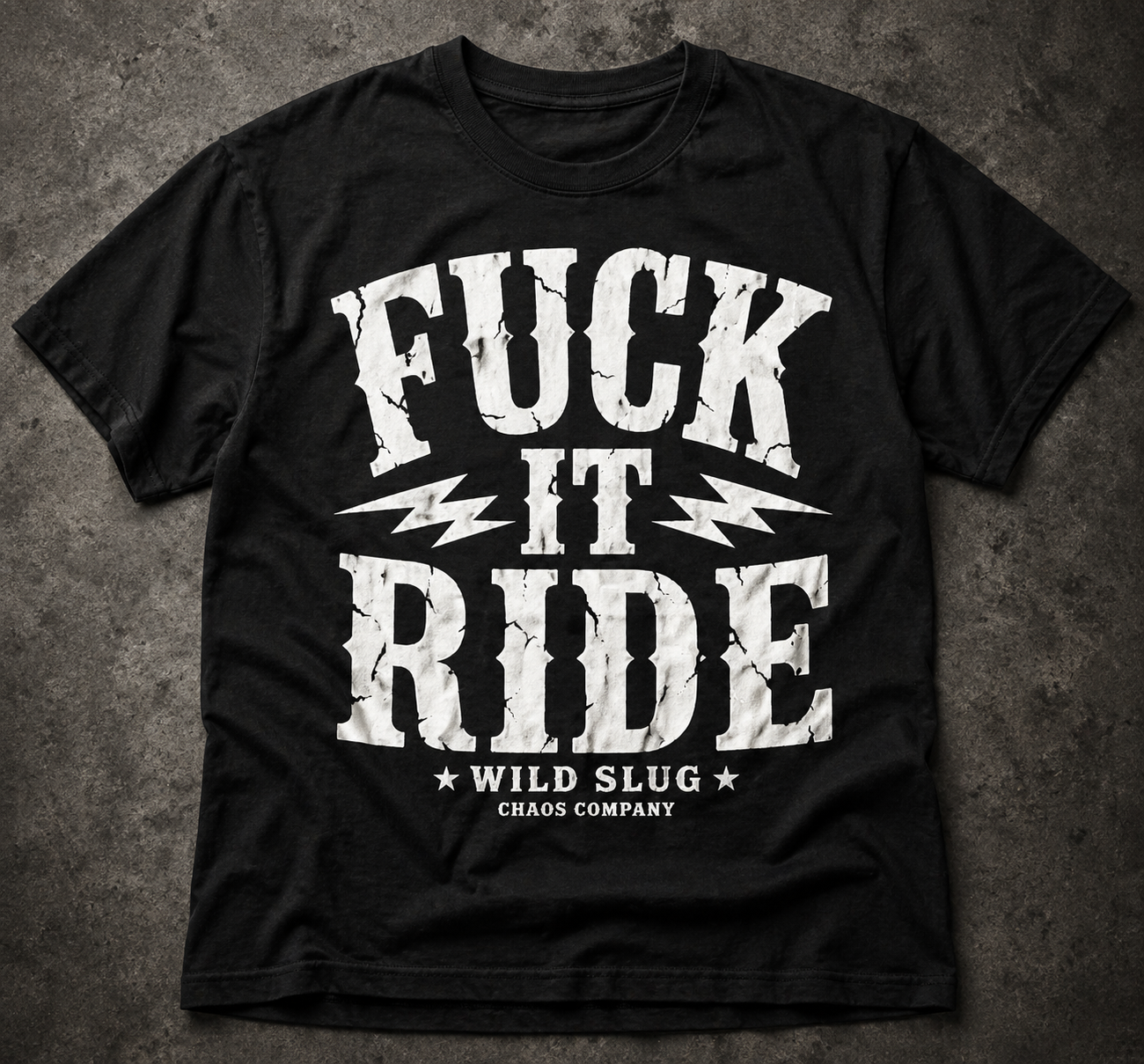 T-shirt Fuc*Ride black or White