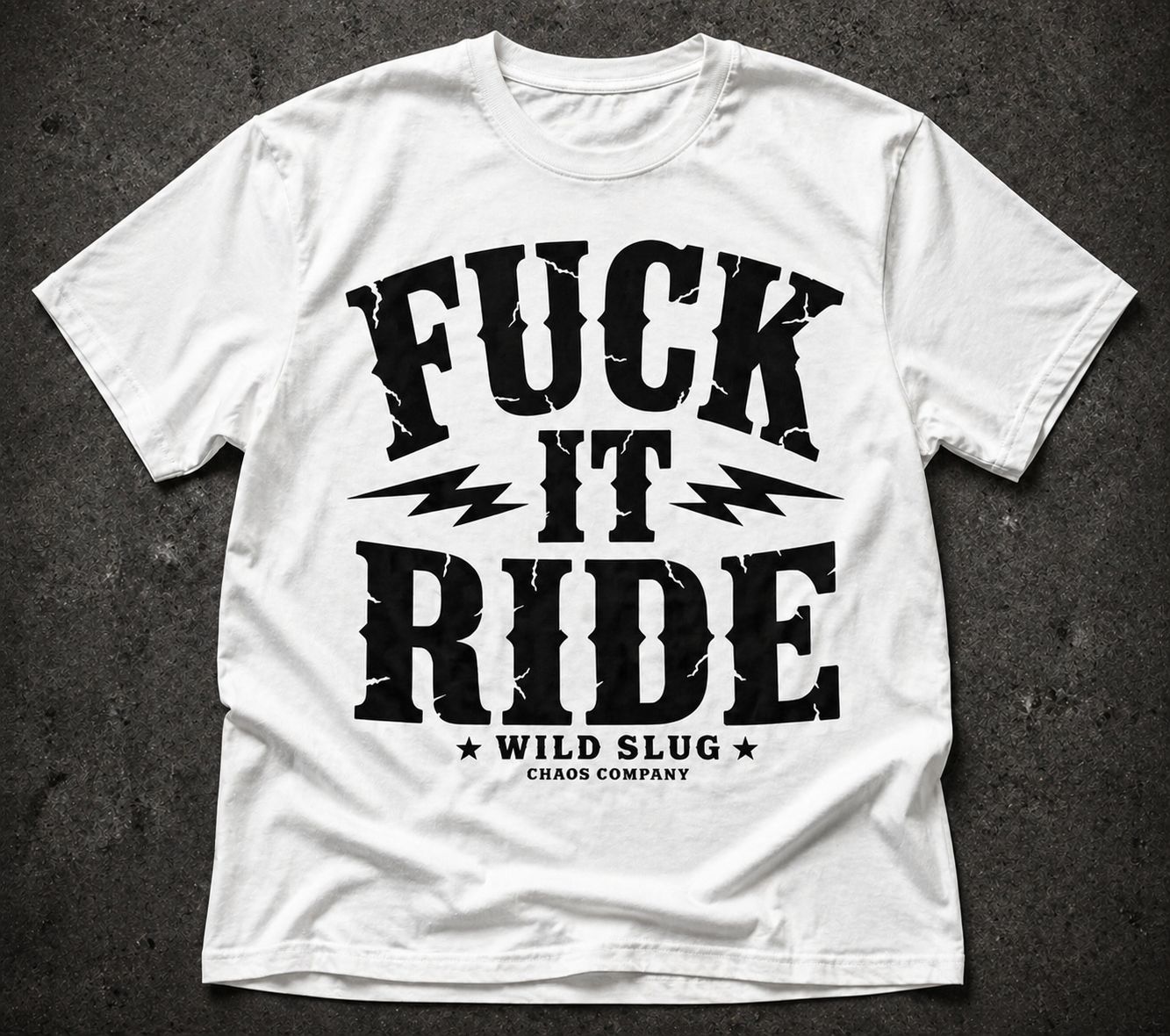 T-shirt Fuc*Ride black or White