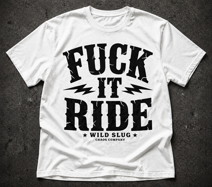 T-shirt Fuc*Ride black or White