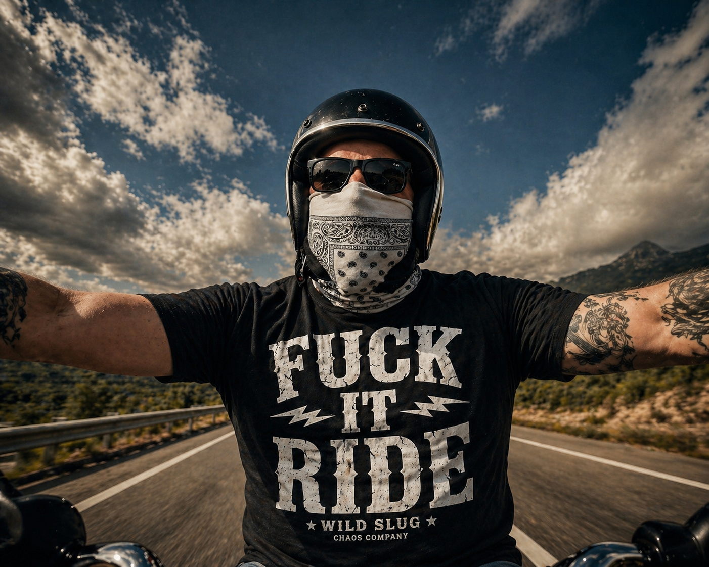 T-shirt Fuc*Ride black or White