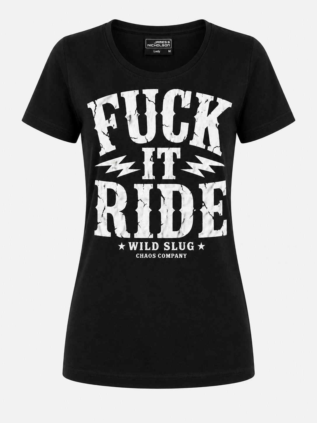 T Shirt Fuck It Ride Black or White – Women Tee
