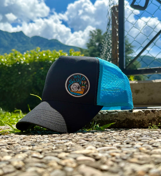 Hat Cap WildSlug Black&Surfblue