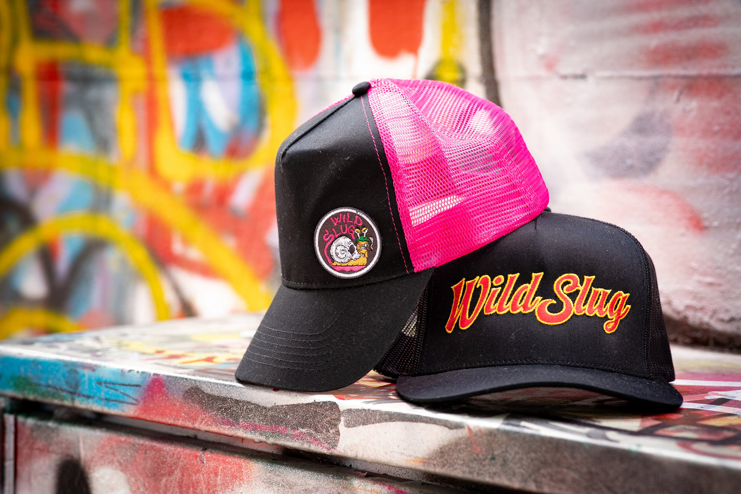 Hat Cap WildSlug Black&Pink